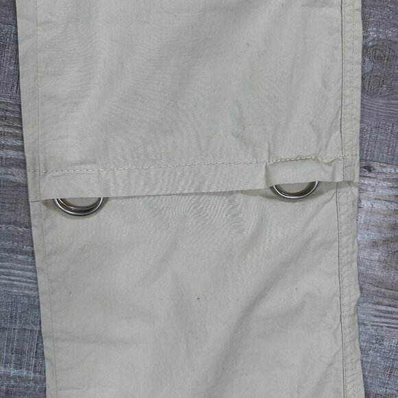 Y2K 90s Forever 21 Cargo Parachute Paratrooper Convertible Taupe Pants Sz Sx31" - Picture 3 of 11